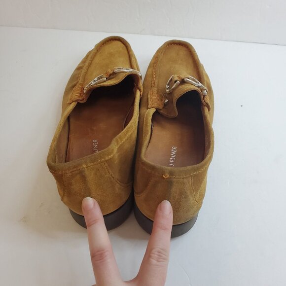 Donald Pliner Mens Lelio Bit Loafers Size 11 Brown Leather Slip On Almond Toe - Picture 10 of 13